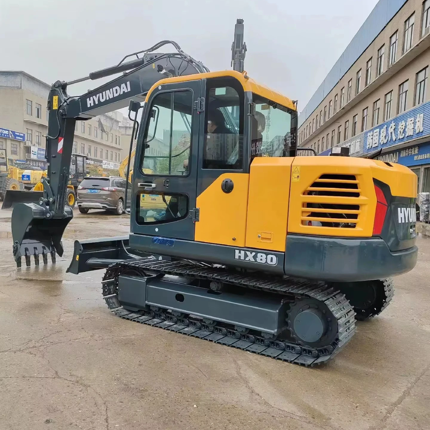 Hyundai HX80pro 8-тонный гусеничный экскаватор низкая цена абсолютно новый мини HX80 с зубчатым насосом двигателя EPA 6/8 тонный рабочий Weig