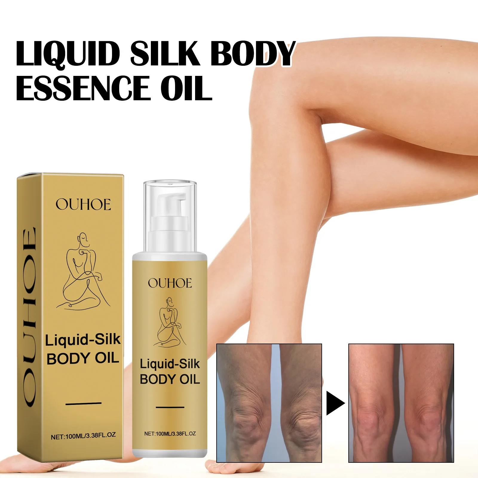 Advanced Body Moisturizing Oil Hydrating Anti-Wrinkle Repair Chicken Skin Moisturizing Firming Beauty Body Care Oil 100ml