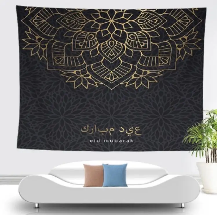 Customized Muslim Ramadan Tapestry Middle East Islamic Ramadan Castle Printed Tapestry