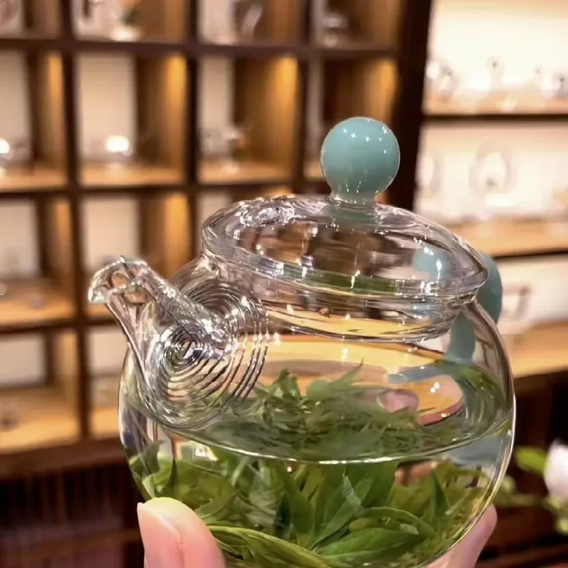 Hot selling exquisite handmade high-grade Mini teapot Mini small teapot with stainless steel filter Glass thickened teapot