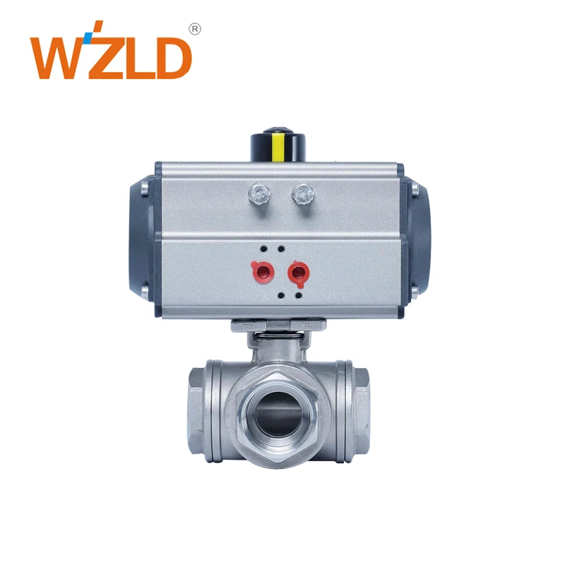 Шаровой кран WZLD API 6D, пневматический привод из нержавеющей стали на заказ, китайский шаровой кран