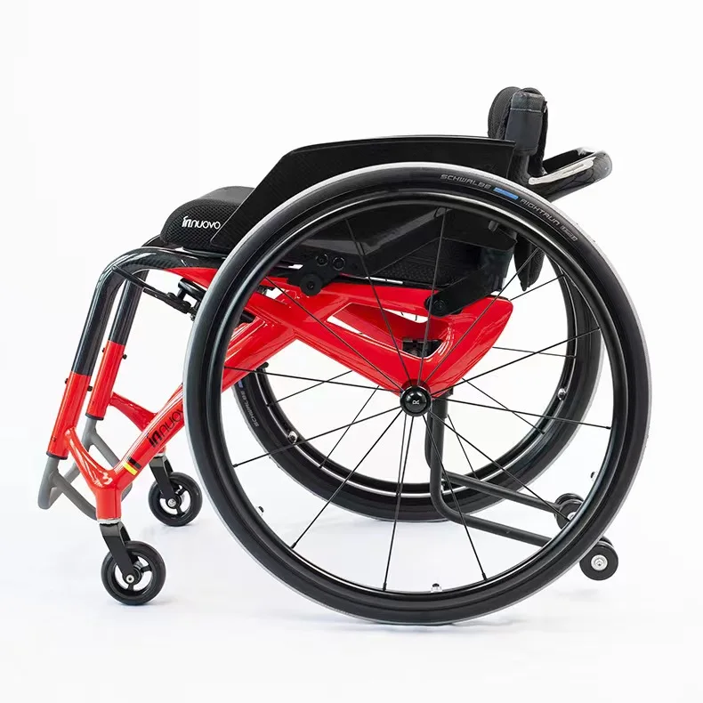 Hot Selling Lightweight Carbon Fiber Frame Manual Racing Sports Wheelchair Popular Portable Rehabilitation Equipment