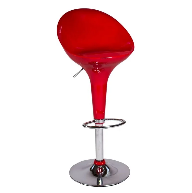 2021 New Cheap swivel high back plastic bar stools height adjustable