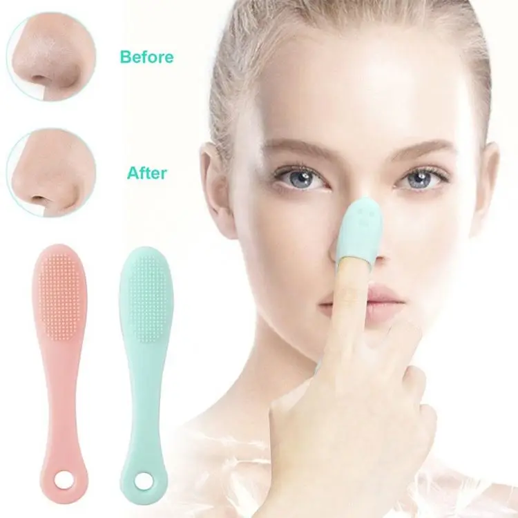 New Product Nasal Remover Exfoliating Blackhead Silicone Nose Cleaning Brush Lip Scrubber