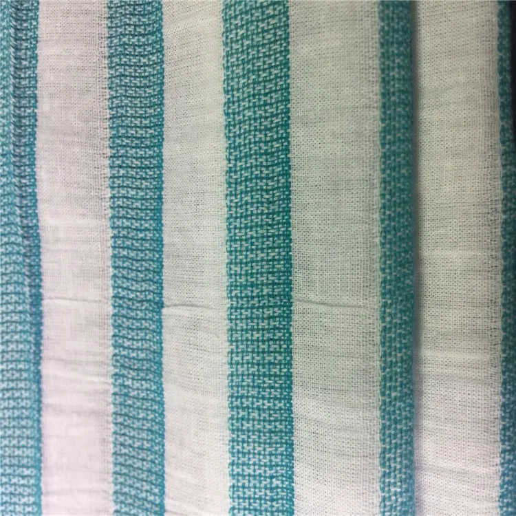 Shaoxing supplier high quality 100% cotton yarn dyed stripe fabrics for clothing