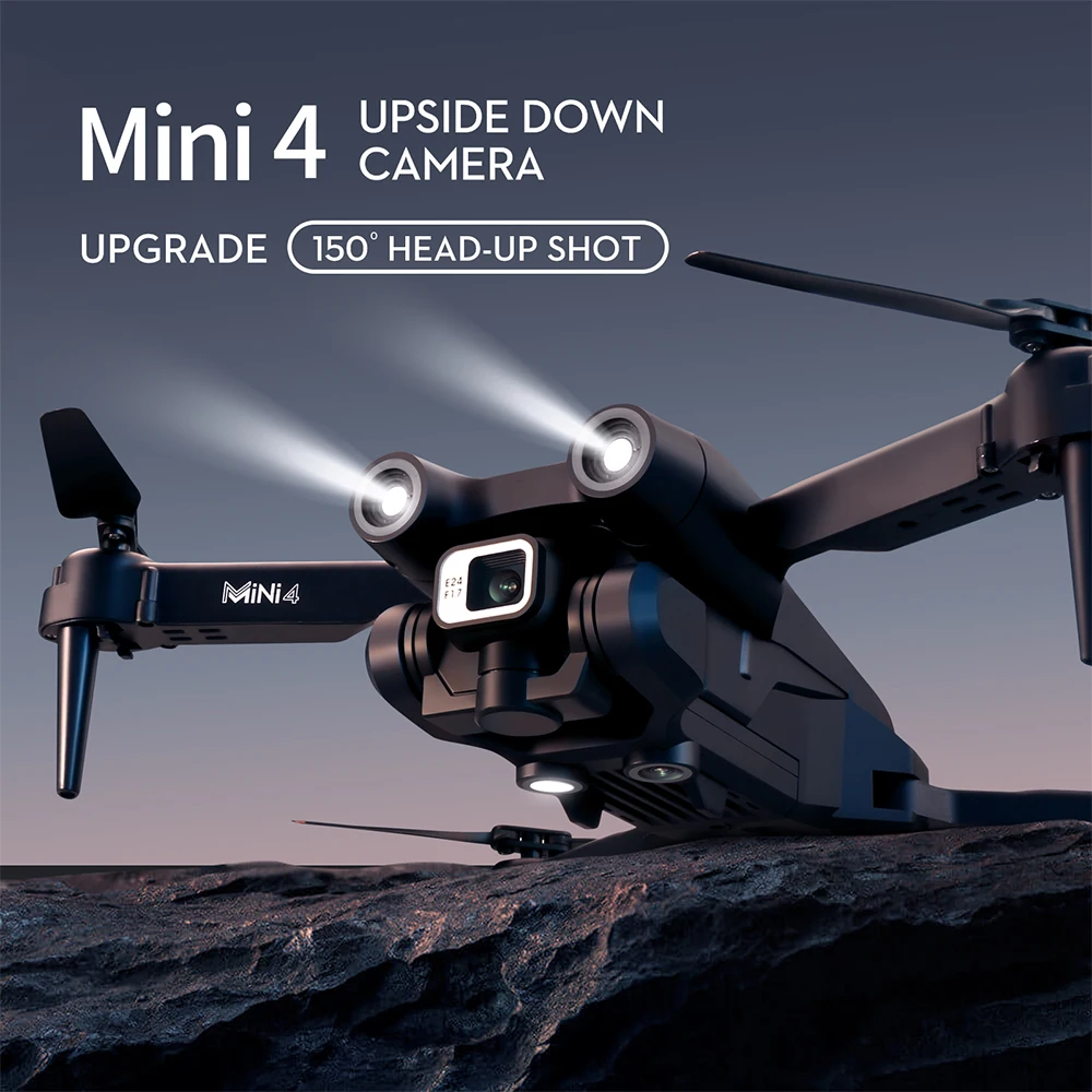Mini Drones Avoid Obstacle and 4k 1080P Due Camera WiFi FPV Altitude Hold Return RC Quadcopter Drones
