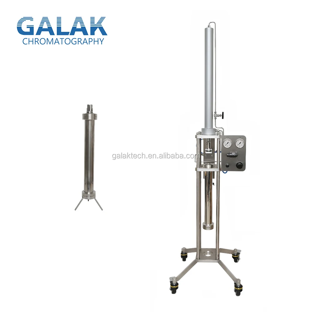 Dynamic Axial Compression Columns DAC System 50mL/min for Laboratory Industrial Preparative HPLC Liquid Chromatography