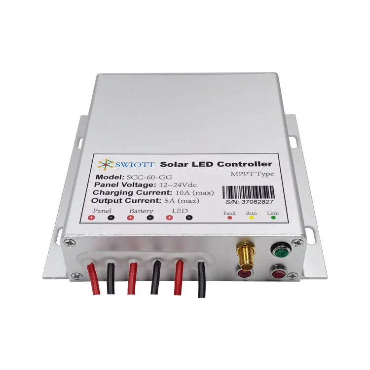 SCC040GG MPPT charge smart lamp GPS positioning intelligence LED driver LoRaMesh network link MPPT street light solar controller