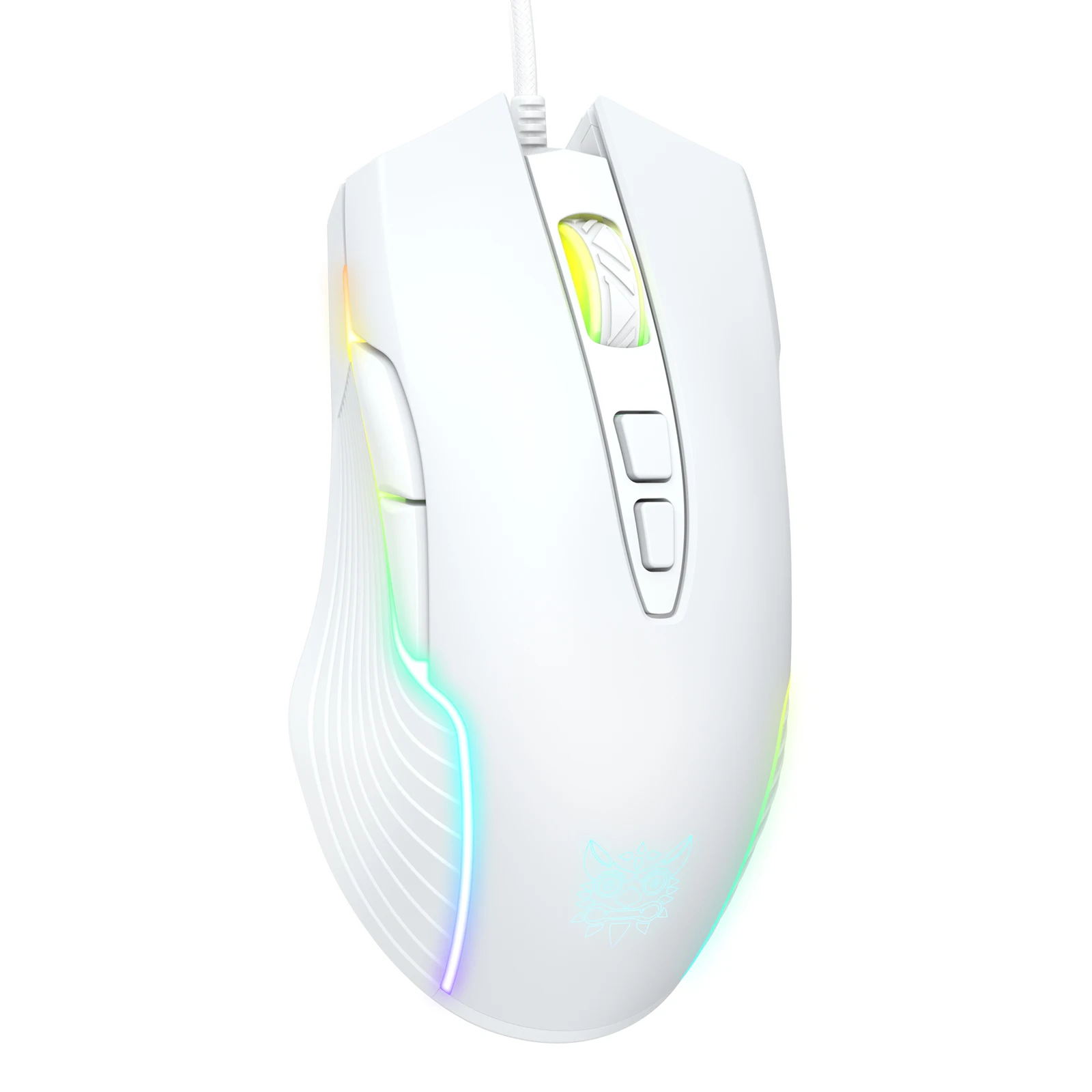 China New Ergonomic Mouse Color Adjustable Mouse USB Wired High Quality Sweat Resistant Gaming Mouse