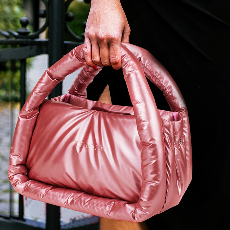 Custom Women Puffy Purse Tote Bag Personality Fashion Ladies Fashion Handbags