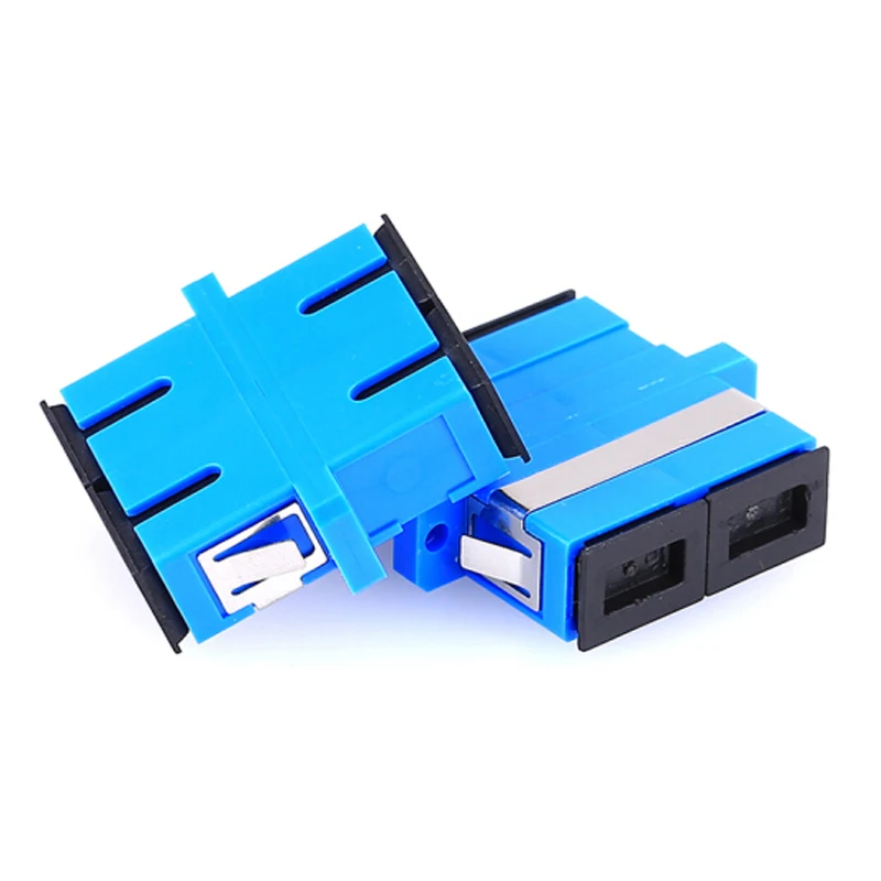 VCOM FTTH Connector Simplex Fiber Optic Coupler SC to SC UPC Duplex Fiber Optical for Telecommunication Fiber Cable Adapter
