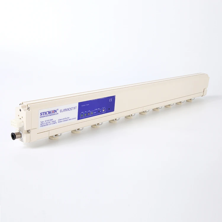 Professional Film Static Eliminator supplier DC 24V electricity antistatic Stick ionizer Ion Bar ST-506A