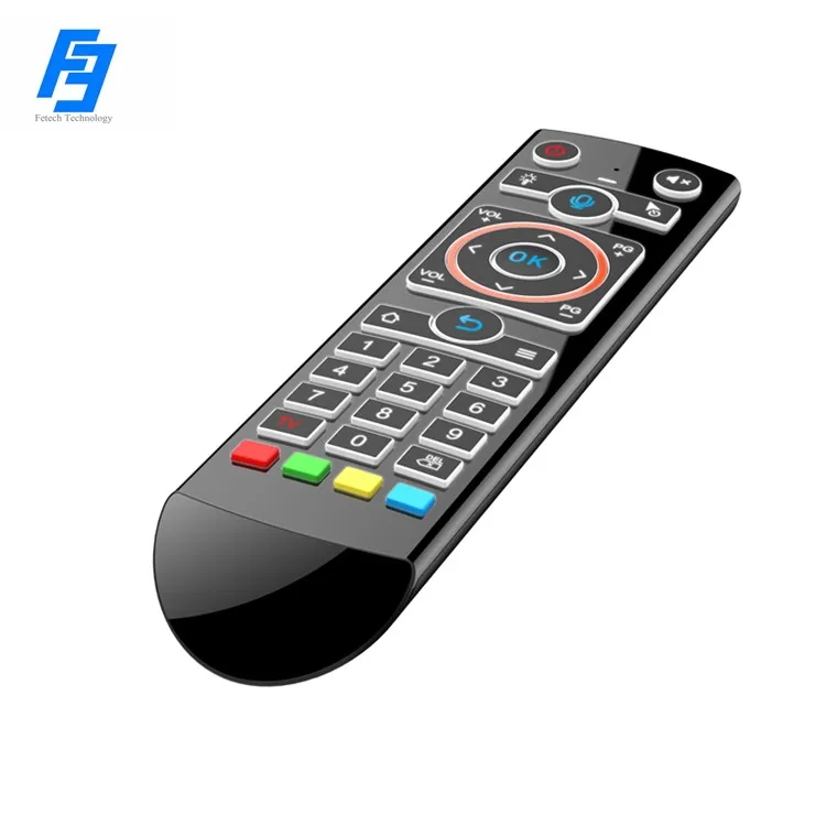Cheap Price Logo Printing Night Version 2.4G Wireless Backlit Voice Remote Control Smart Controller Air Mouse Learning Function