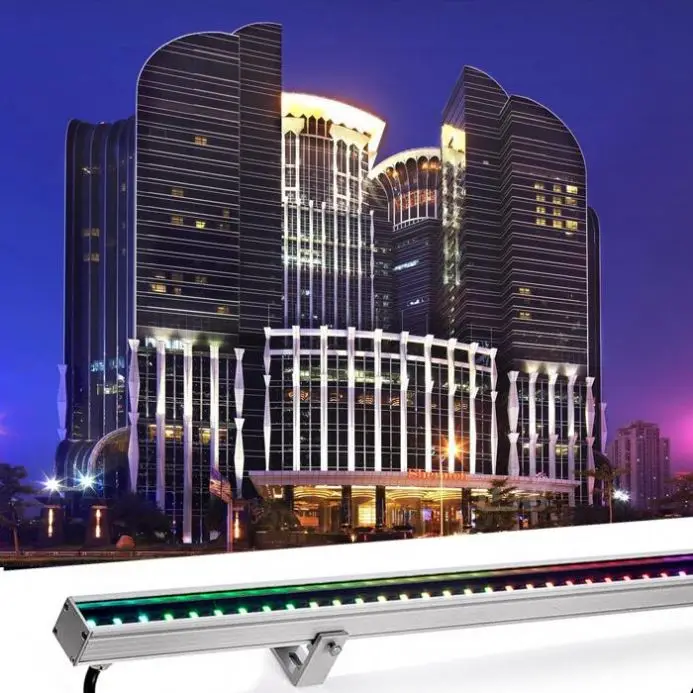 
Outdoor anti uv led strip light led tube light for building facade lighting 