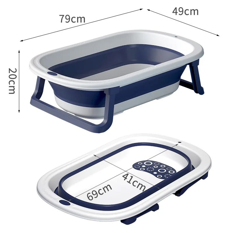 
 Portable Luxurious Baby Standing Clean Water Foldable Baby Bath Tub  