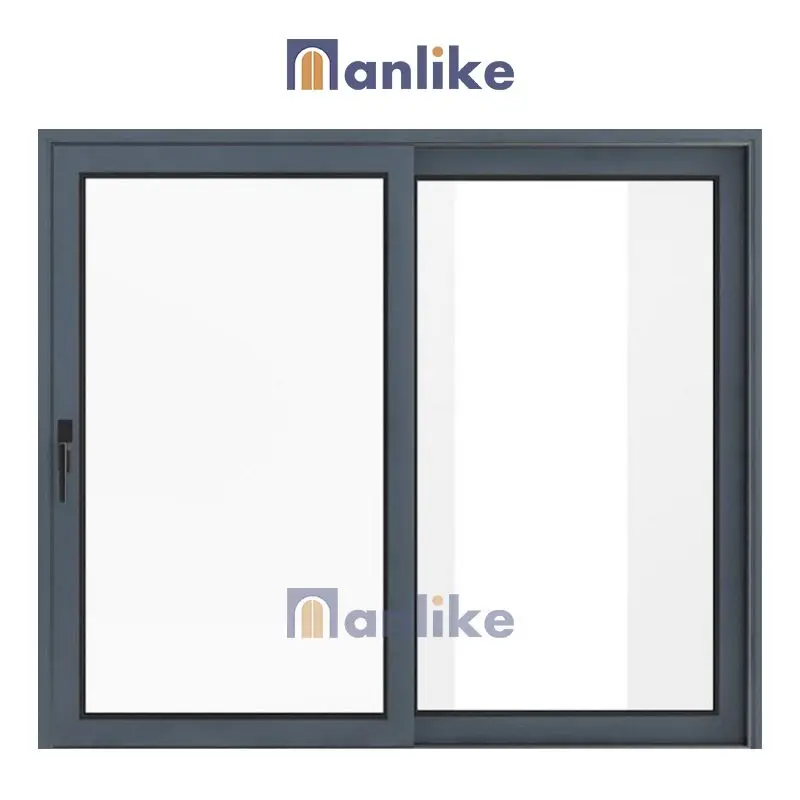 Anlike Cheap Heavy Duty Commercial Double Sliding Sash Home Aluminum Profile Door And Window Material