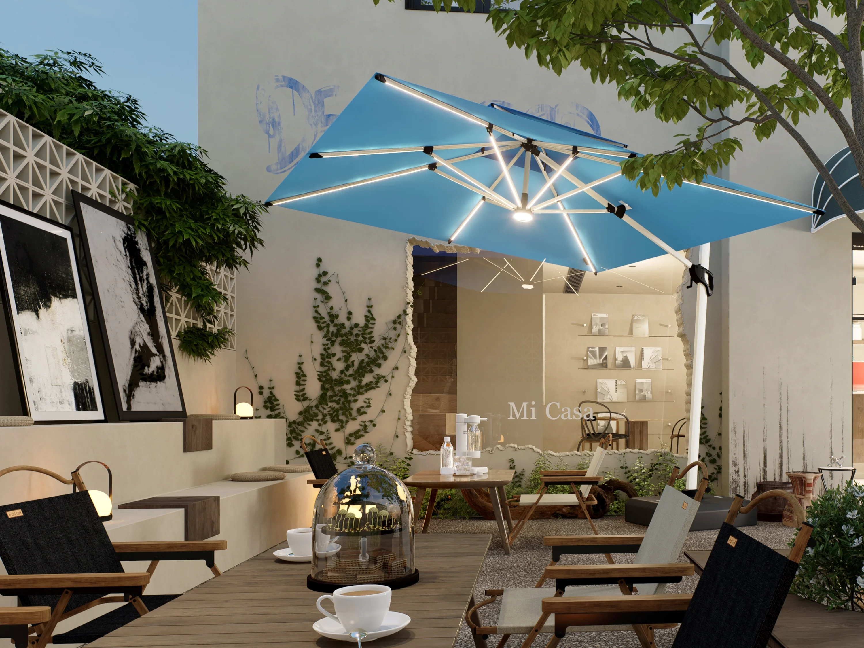 Wholesale 2023 High Quality Beach Outdoor Garden Parasol Patio Cantilever Sun Tent Umbrella