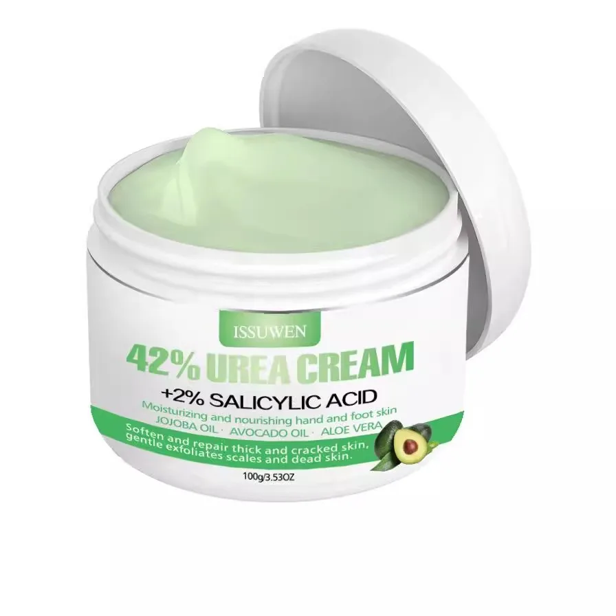private label logo avocado urea cream 42% salicylic acid 2% anti-dry and moisturizing hand and foot cream