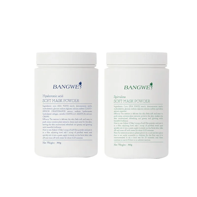 BANGWEI high quality natural organic moisture spirulina Spa Acne Treatment face mask for personal care spa salon