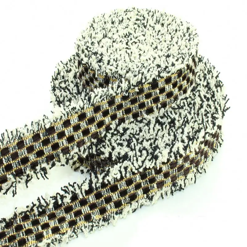 Wholesale new custom disgn colorful tassel fringe trim for bag