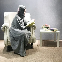 Flannel fleece animal, hooded blanket Kigurumi for kids adults/