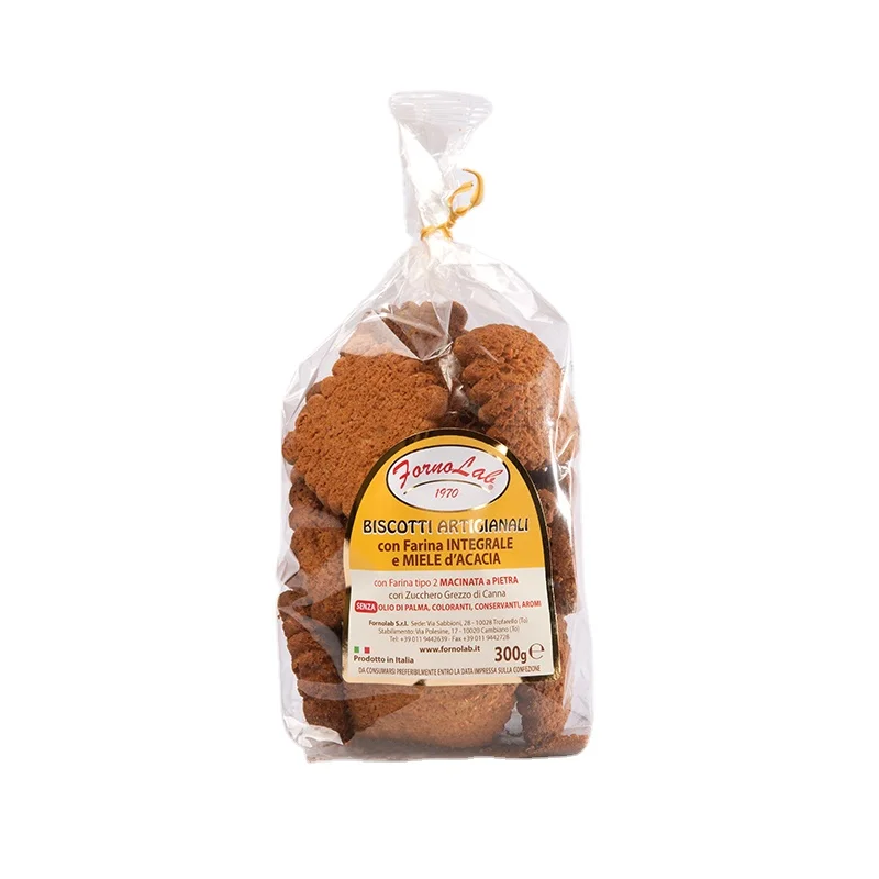 Top Quality Made in Italy artisan biscuits with wholemeal flour and acacia honey For Export