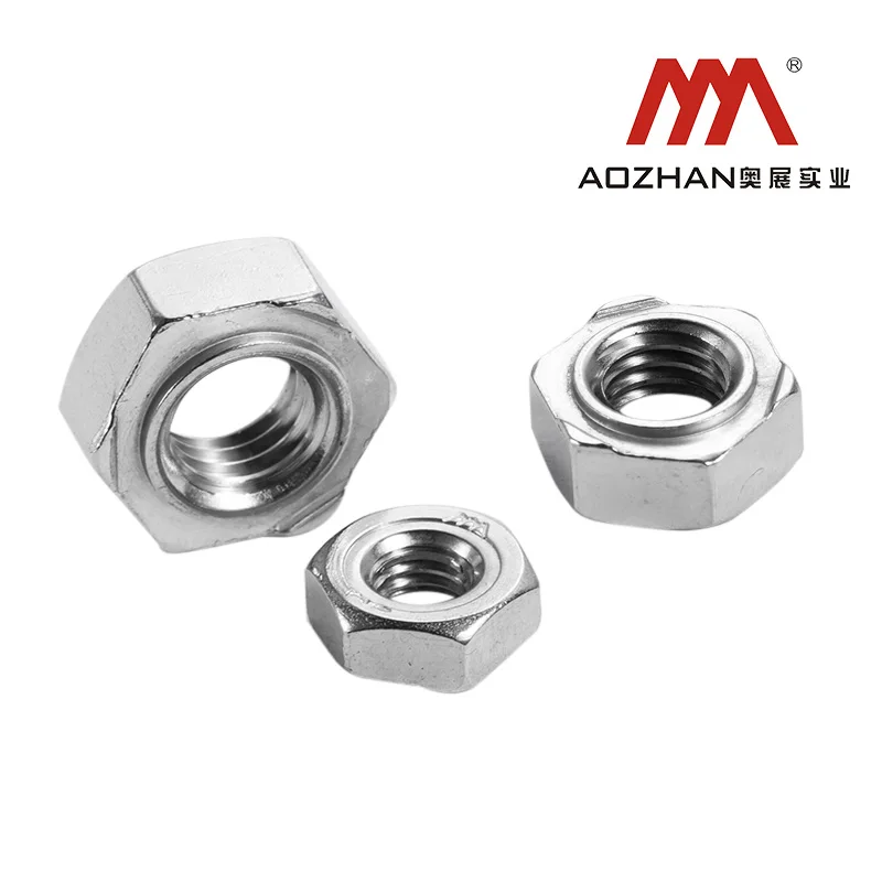 High strength stainless steel DIN929 304  stainless steel hexagon weld nut