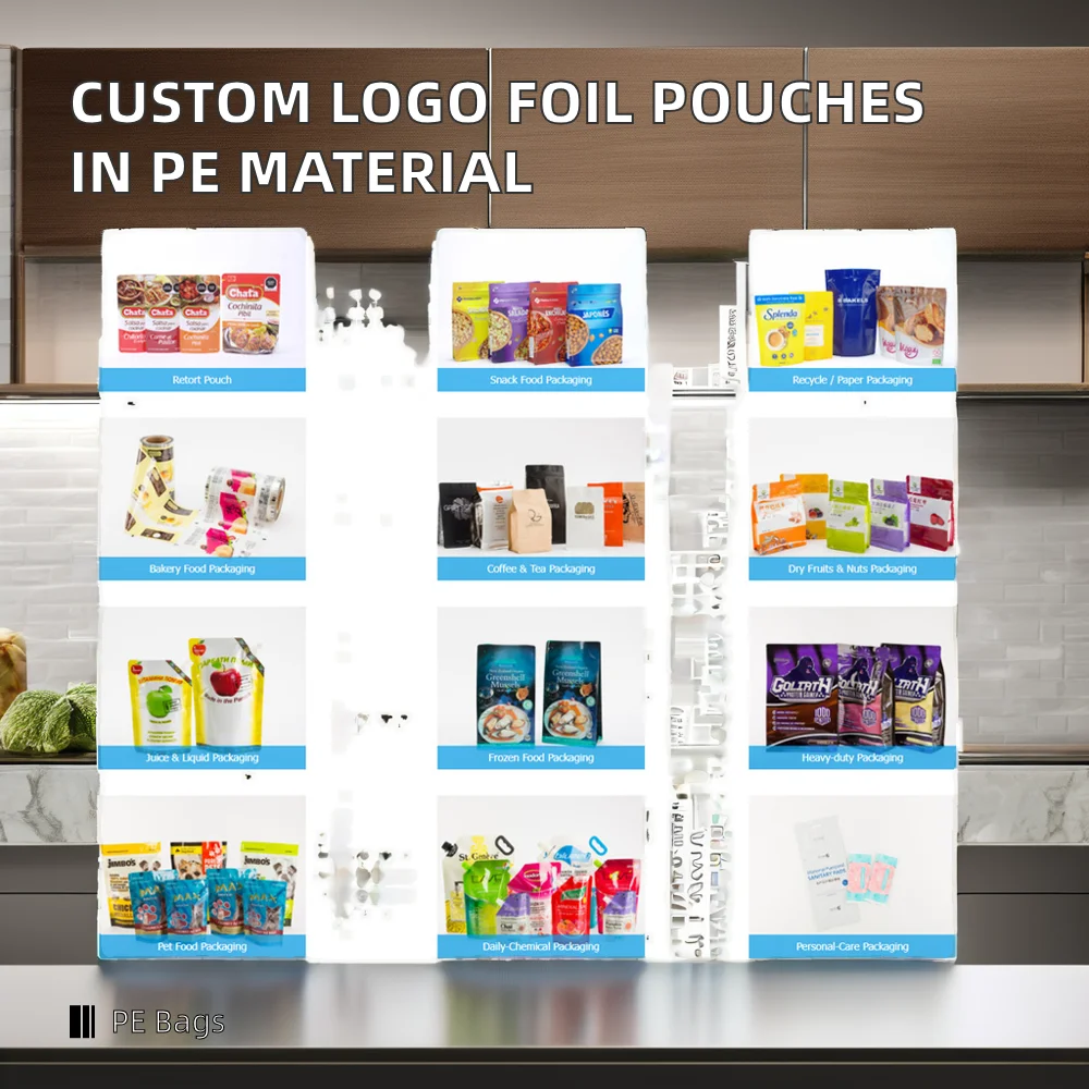 Customized Tortilla Wraps Aluminum Foil Stand-Up Ziplock Food Grade Pouch for Custom Logo Tortilla Wraps Packaging Bags