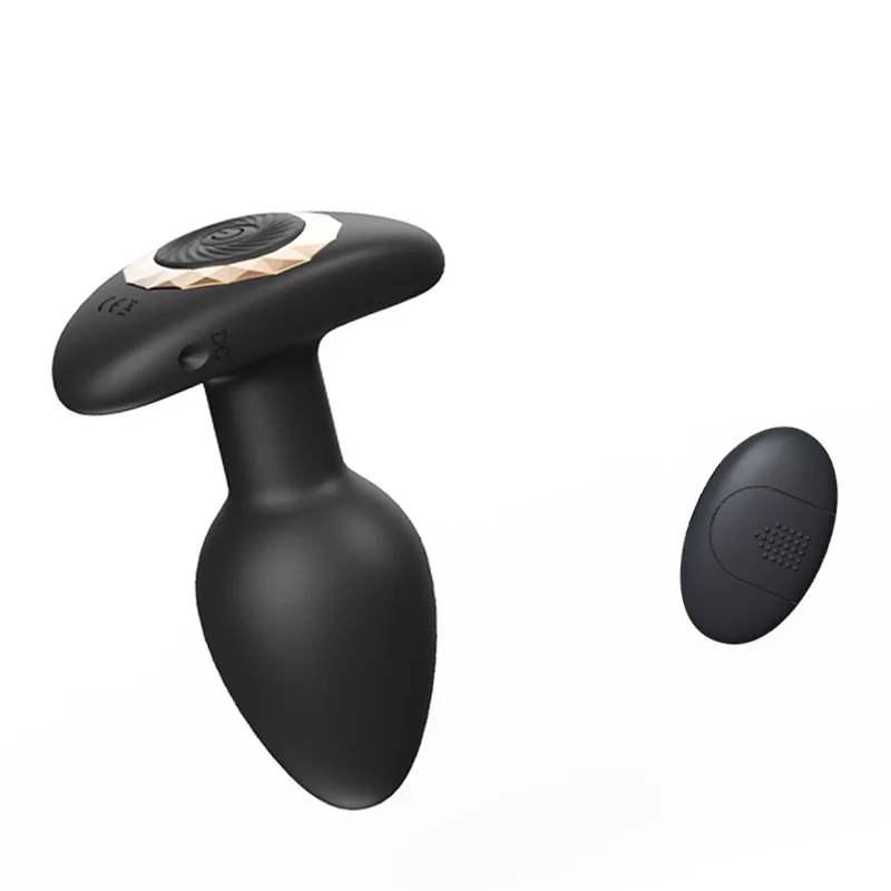 Remote Control Anal Lock Butt Plug Ass Lock Waterproof Quiet 10 Frequency Prostate Massager Anal Male Sex Massage Products