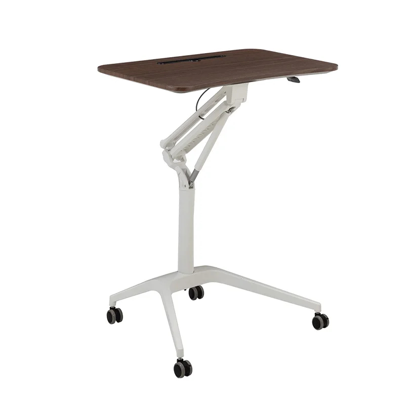 Pneumatic lifting table bedside can move lazy desk computer play table