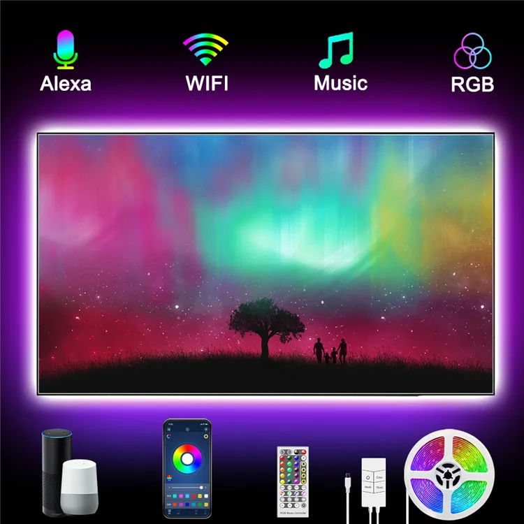 Светодиодная лента 5050 RGB с дистанционным управлением 5 м 10 12 В