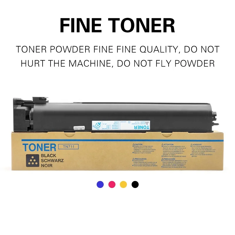 Konica Minolta BHC C 452 552 652 654 754 659 759 TN711 TN613 Ceramic Toner Cartridge Powder A3VU130 A3VU130 A3VU130/430 Zhuhai
