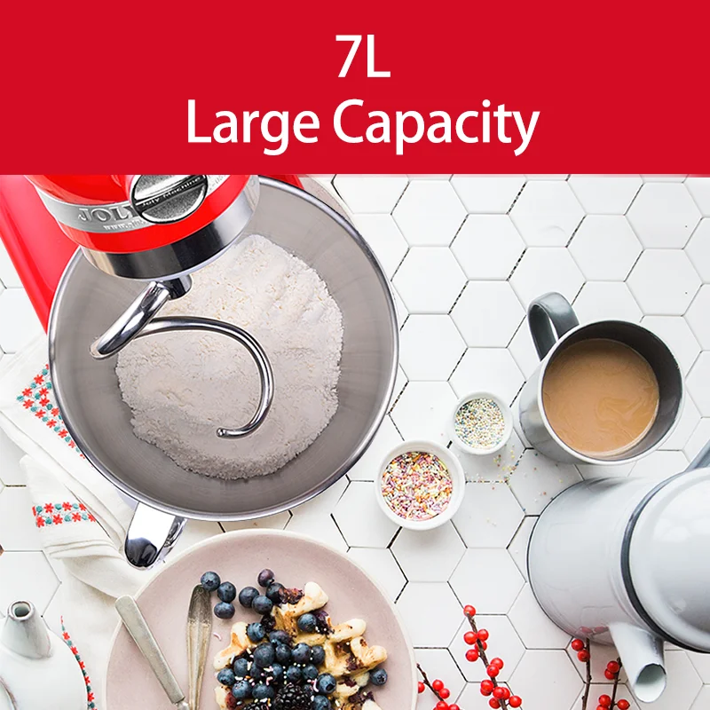 3 in 1 Commercial Electric Cake Food  Egg Whisk Planetary Bread Dough Mixer Machine