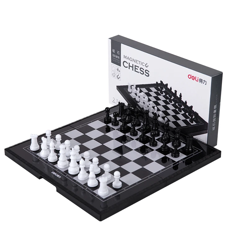 
3 in 1 Travel Magnetic Chess, Checkers, Backgammon Chess Game Set with wooden Chess Board 