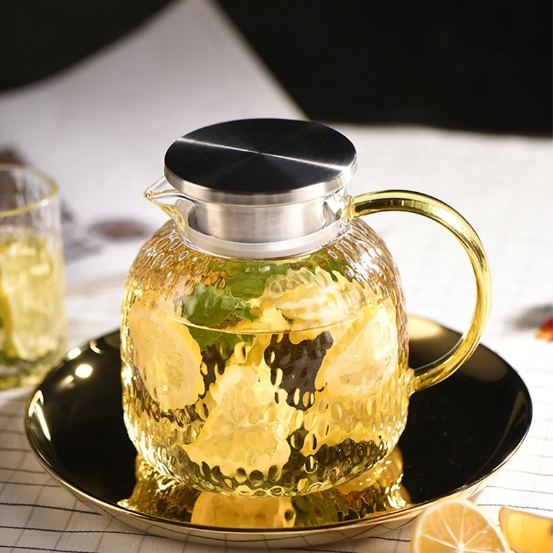 High temperature resistant glass INS large capacity heat proof and explosion-proof cooling kettle for teapot