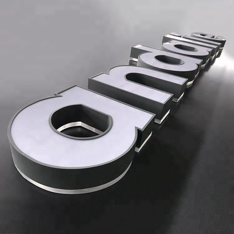 Top sign outdoor led light custom signs large 3d acrylic letters channel letter lights