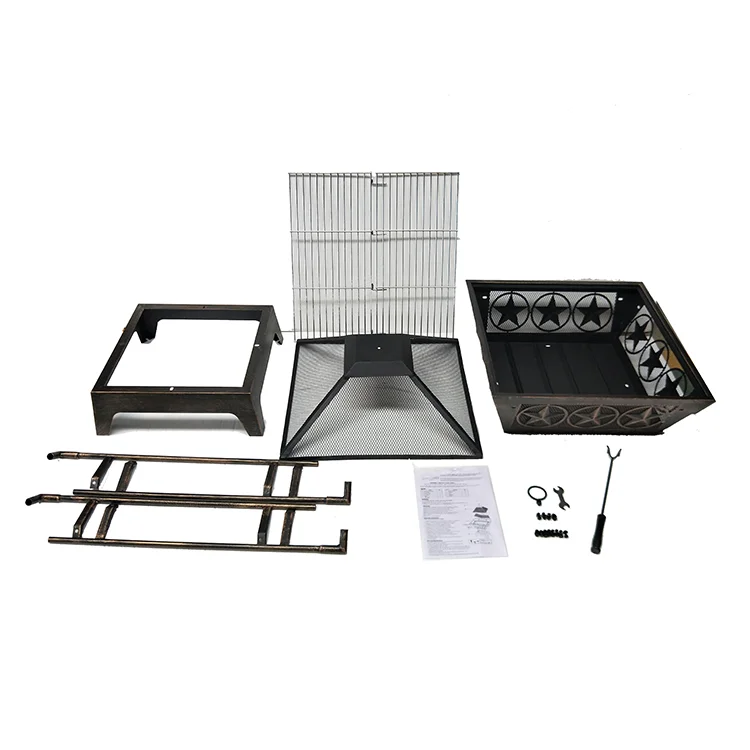 Kingjoy wood burning deep fire pits with customized patterns made in China