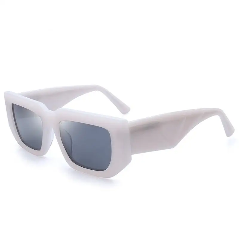 Wholesale High Quality Latest Inspired Sunglasses Polarized Men Square Frame Classic Retro Acetate Sunglasses Thick 2024