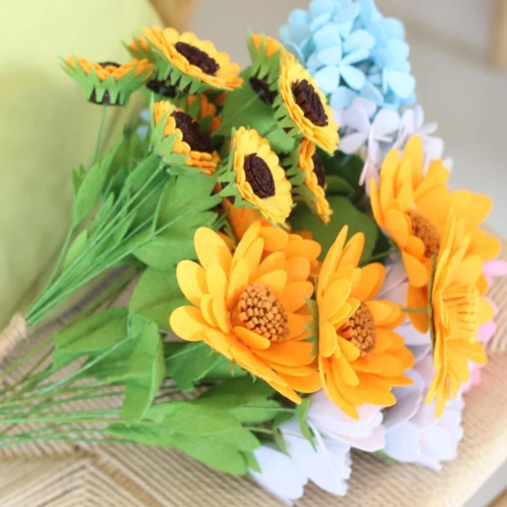 DIY Artificial Flower Making Supplies Kits Non-woven Fabrics Felt Set Chinese Factory OEM ODM Service Wholesale Price