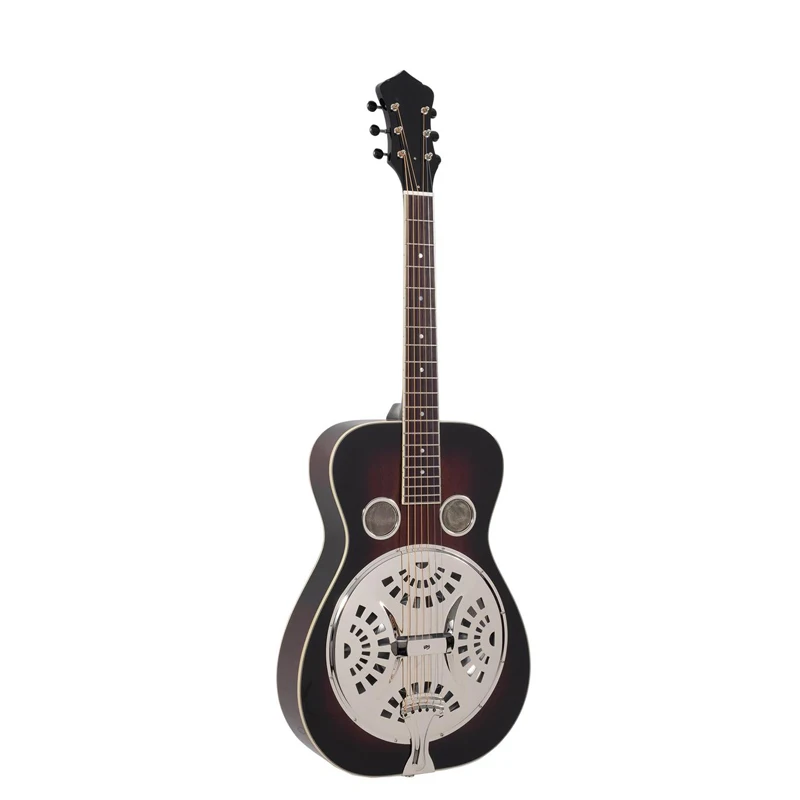 Высококачественная акустическая гитара Kinglos с паралелограммой Soundwell из красного дерева сверху сзади и по