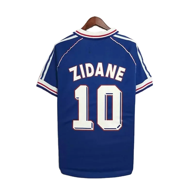 Wholesale Retro 1998 Germany Brazil Soccer Jersey 1990 Football Vintage Fran RONALDO BLANCO Henry Zidane CE Classic Shirts