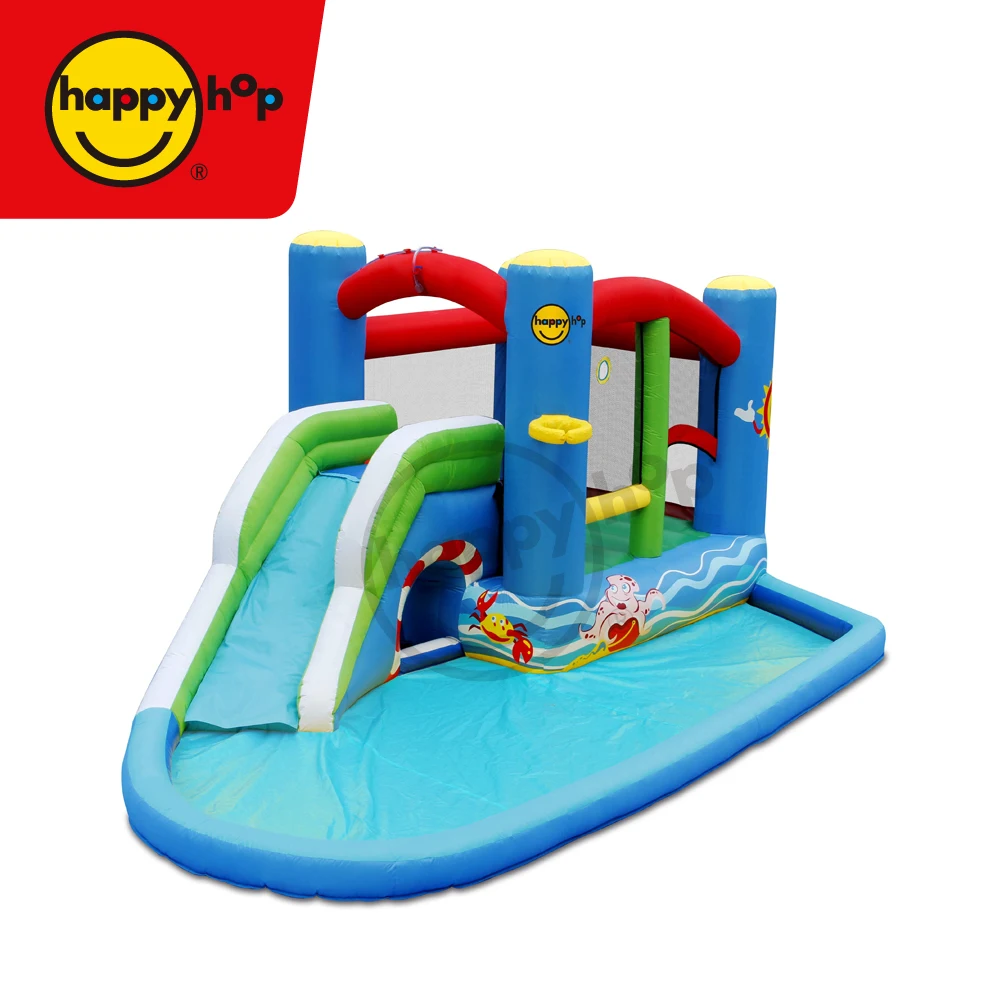 HappyHop -Airflow Play and Splash Center 9381,inflatable bouncer and Water Slide Park for sale water slide inflatable