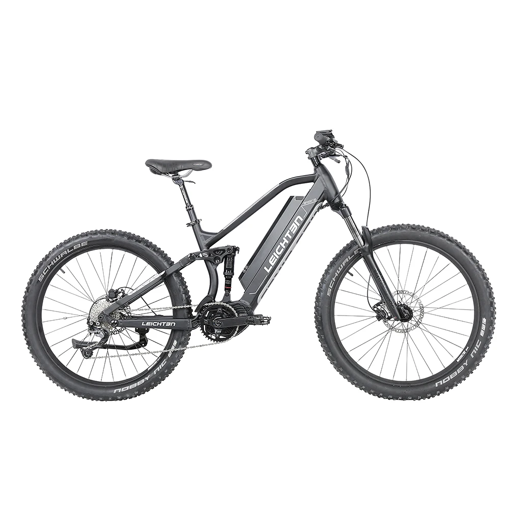 Electric Snow Bicycle 27.5 electric bike frame Middle Drive Speed Sensor E-bike Li-ion  and Full Suspension electric bike 500w