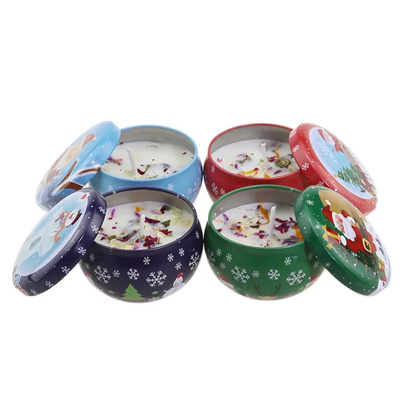 Christmas gift set of aromatherapy candles soy wax plant essential oil deodorant scented candles