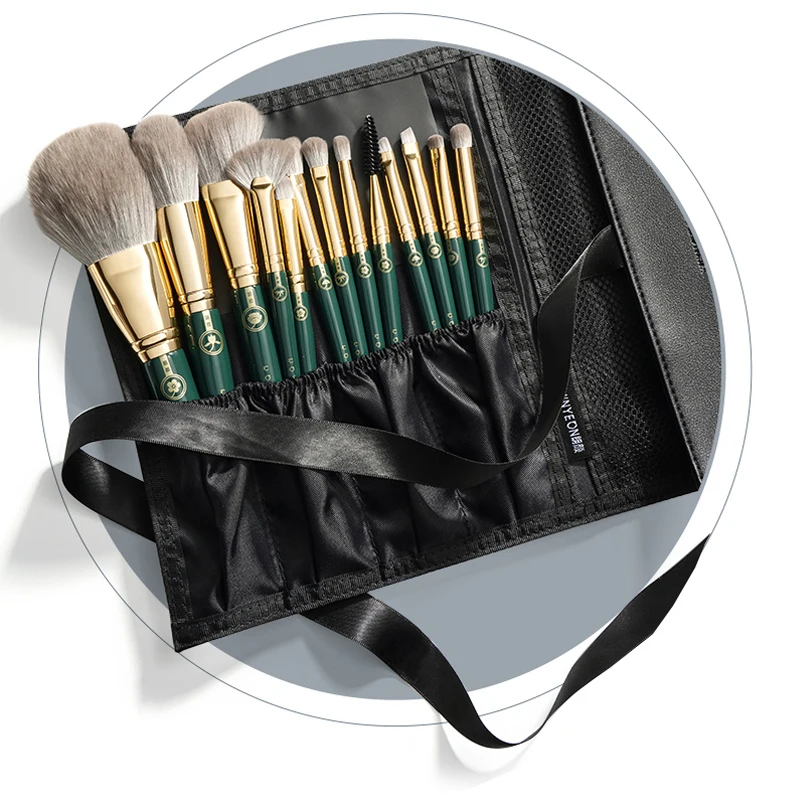 ROWNYEON Brush Make Set Luxury Makeup Brush Set Kit Wholesale Wood Handle Private Label Foundation Cosmetic Makeup Brushes