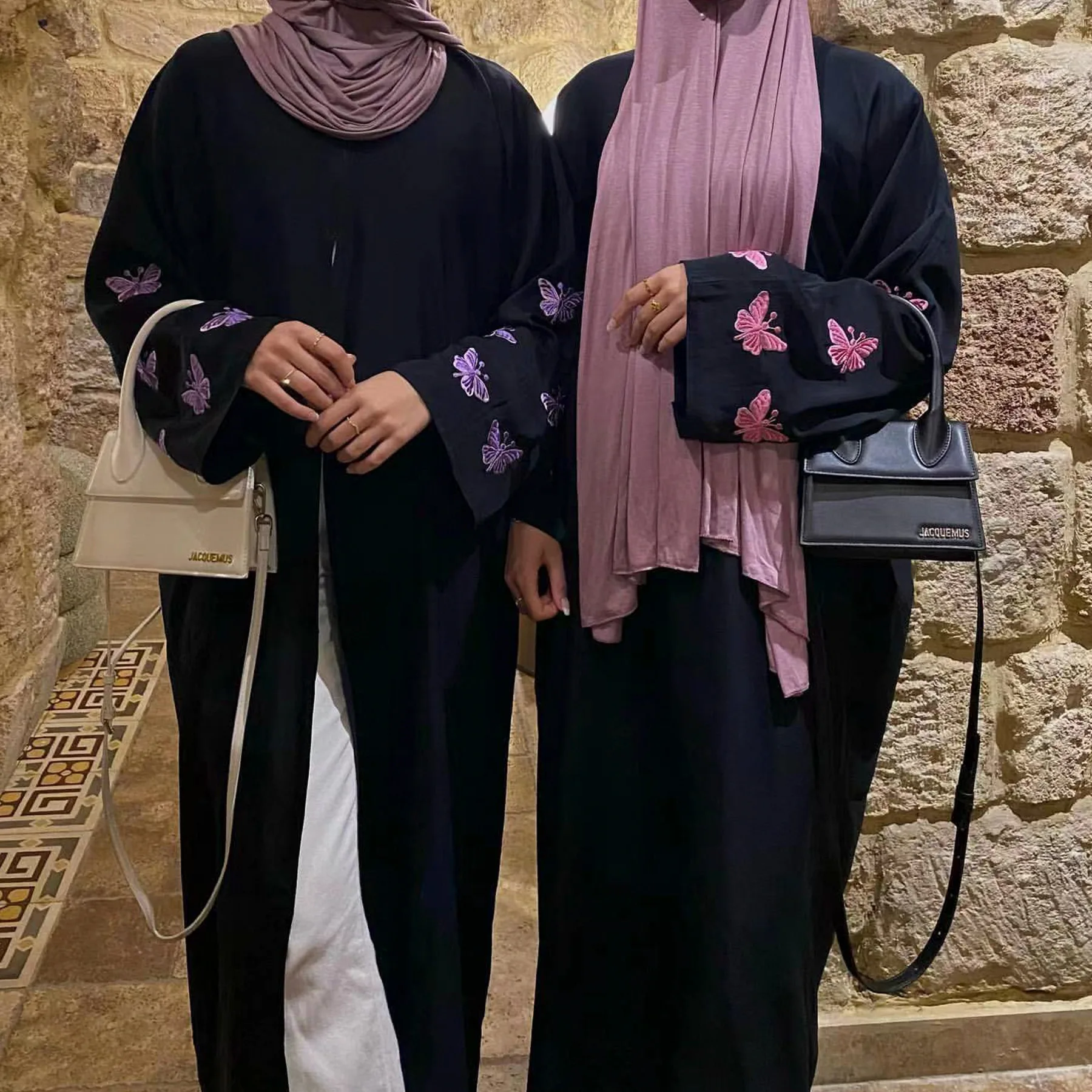 Новейшая Исламская одежда Nida Black Abaya Dubai дизайн Abaya женское мусульманское платье кардиган с украшением бабочки