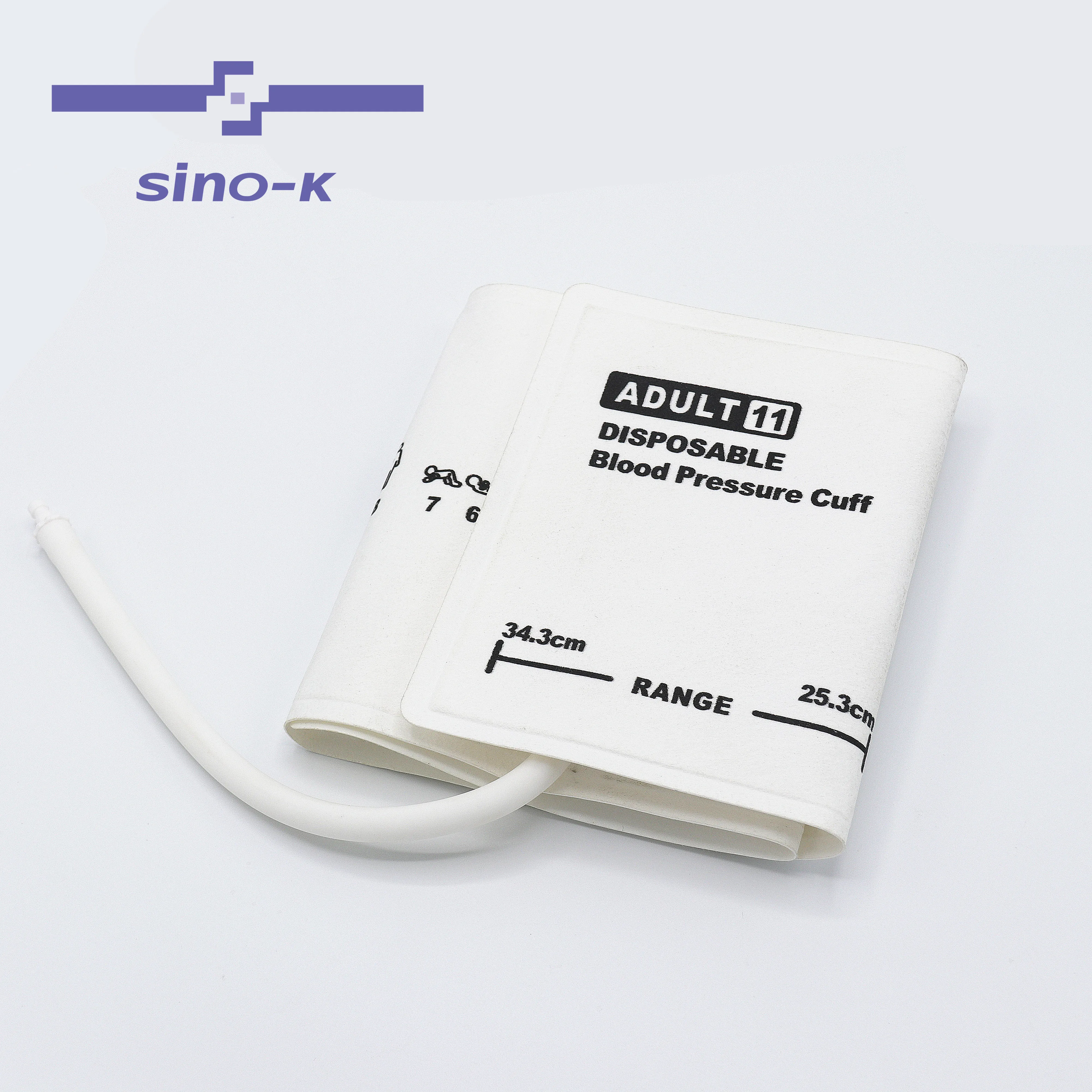 DURABLE Disposable Adult Blood Pressure Cuff Single tube NIBP cuff 25.3-34.3cm