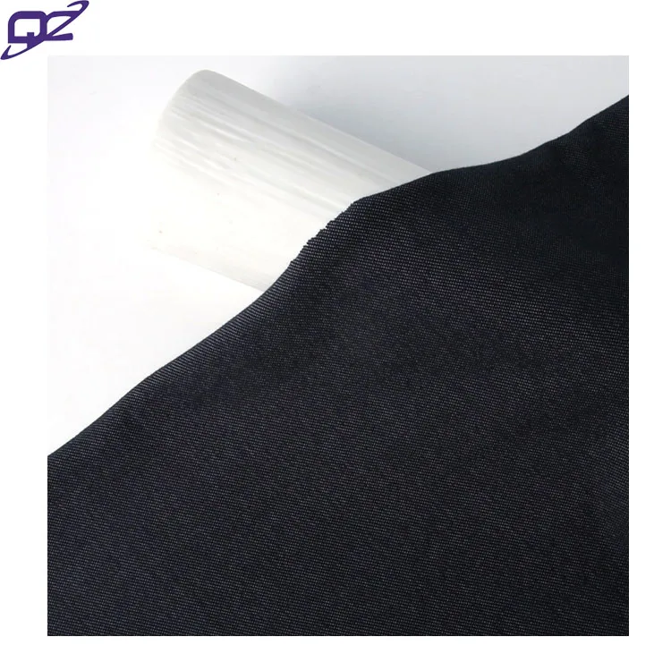 Customized breathable 4 way stretch weft knitted blue polyester spandex cotton denim fabric for Jeans leggings