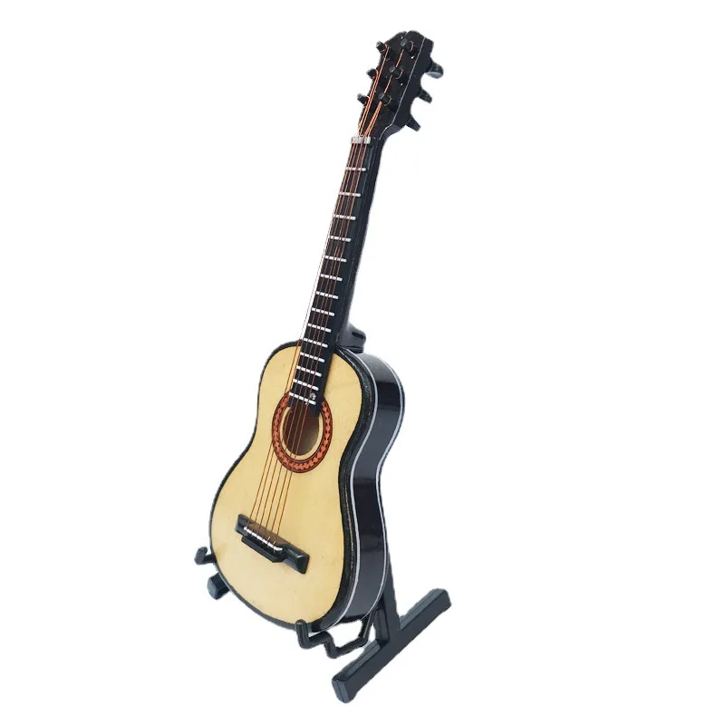 1:6 scale music instrument mini guitar model for miniature decoration