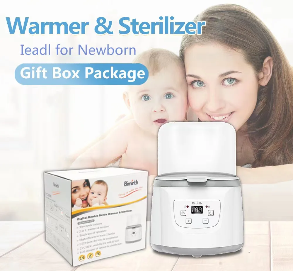High capacity food heater baby milk bottle warmer portable steam baby feeding bottle sterilizer